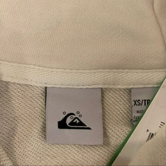 Quicksilver womens cropped quarter zip pull over hoodie - XS - Picture 4 of 10